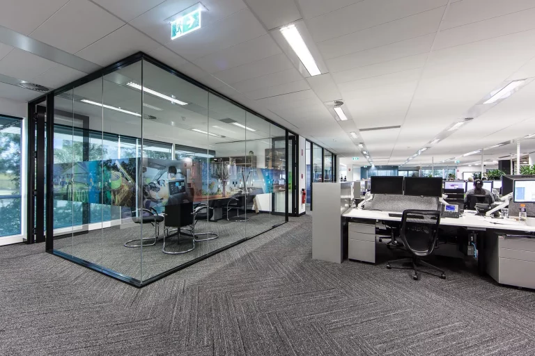 Office window signage, window signage, window graphics, office workspace design, interior design, commercial fit out, window graphics perth