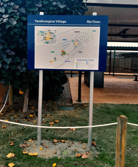 Byblos Group - Yandi Village Refurbishment, Mining Signage, Wayfinding within mine sites WA