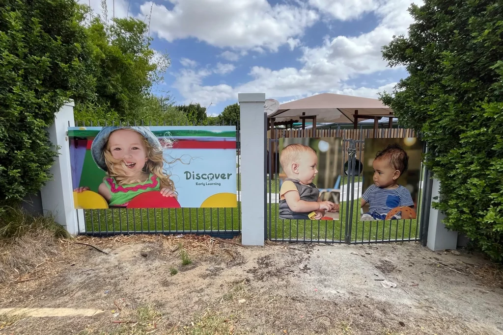 High quality imagery for childcare signage, signage that lasts