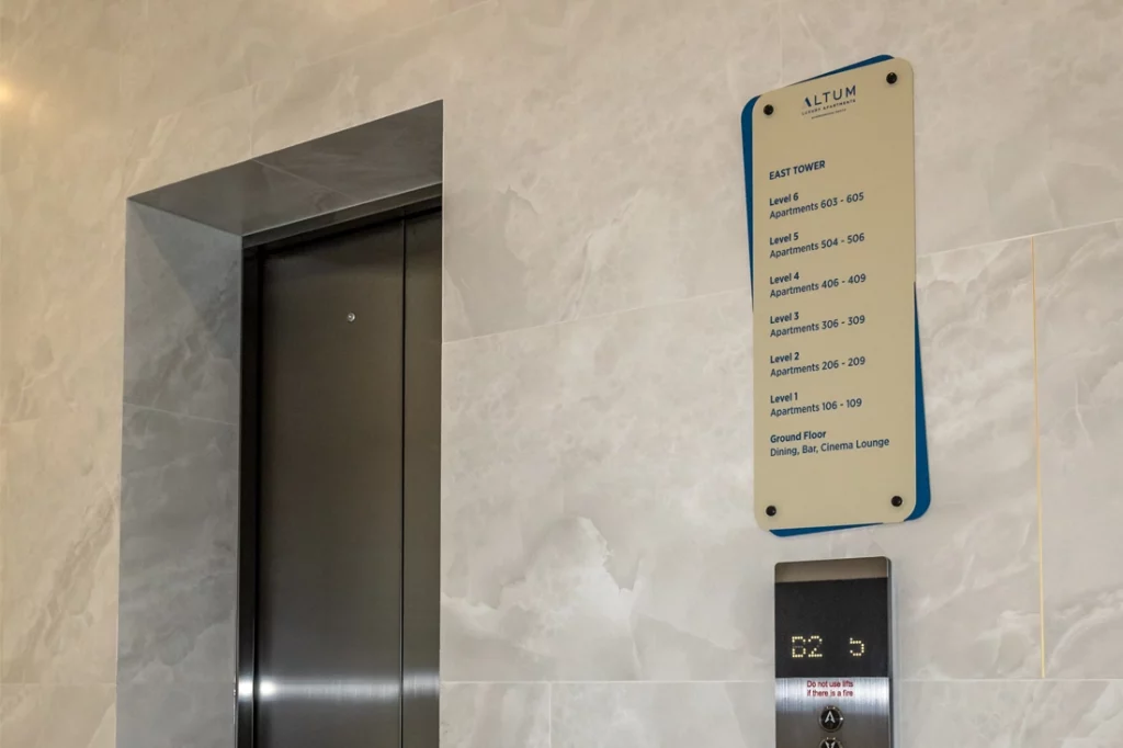 Custom Directional Signs, Apartment Directional Signs, Multi Level Signage, Signage Package