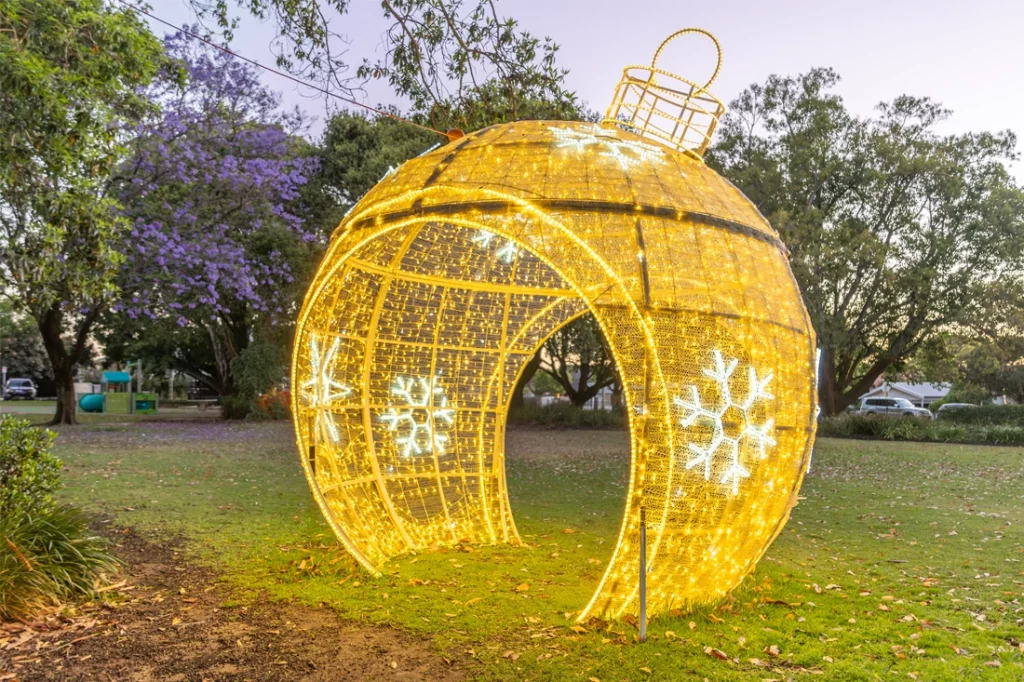 Large Bauble Christmas Decoration, Outdoor Bauble Decoration