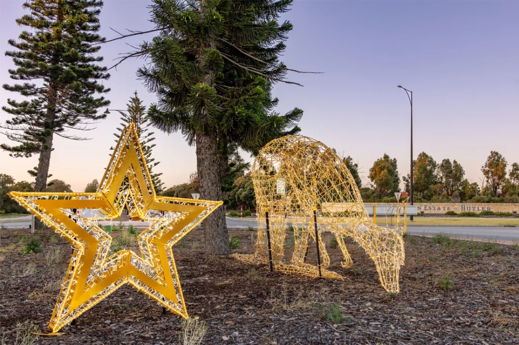 Australian Christmas, Christmas Decorations, Christmas Star, Local Council Christmas Displays