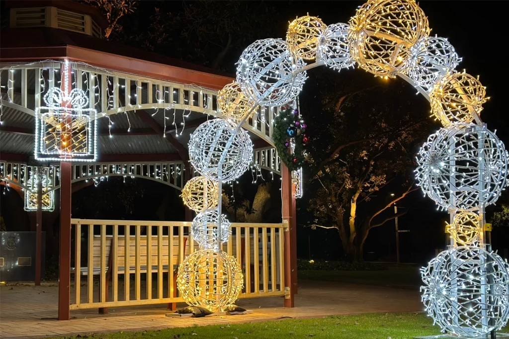 Christmas Decoration Arch, Christmas Arches, Local Shire Christmas Decorations, Walking Christmas Trail