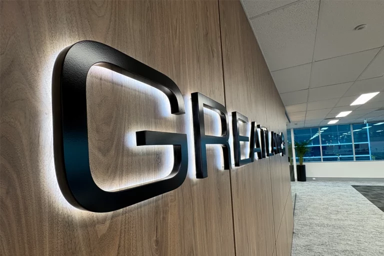 3d halo illuminated signage, reception illuminated signs