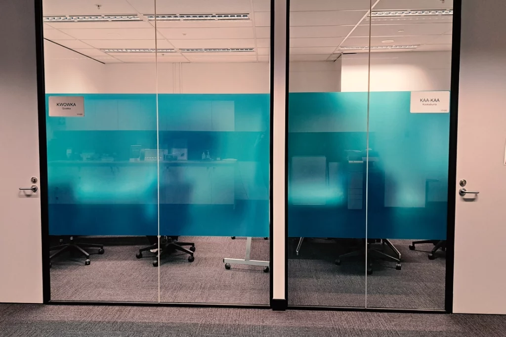 Vibrant Window Graphics, Window Decals, Office Branding, Office fit out, Workspace Fit out