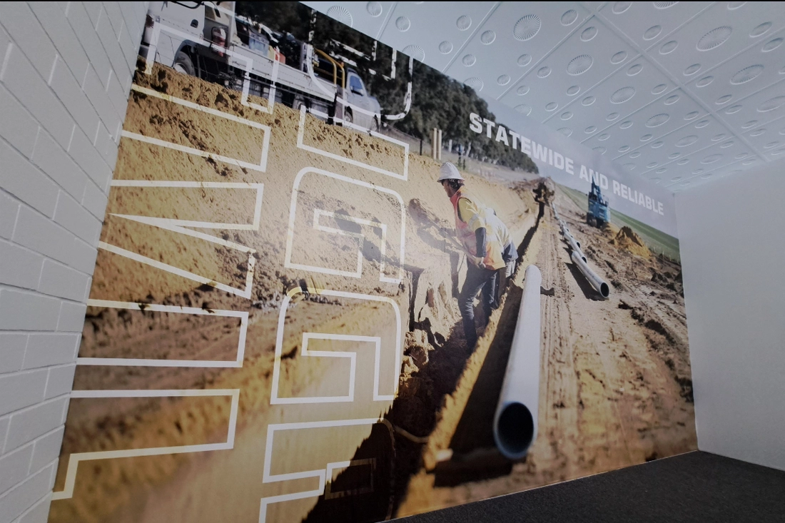 Branded Wall Graphics For Civil Industries, Blank walls into branded wall graphics, custom wall graphics, business wall graphics