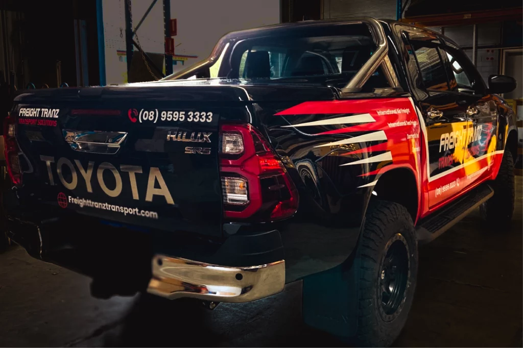 Car wraps perth, ute signage, work vehicle signage, fleet signage perth
