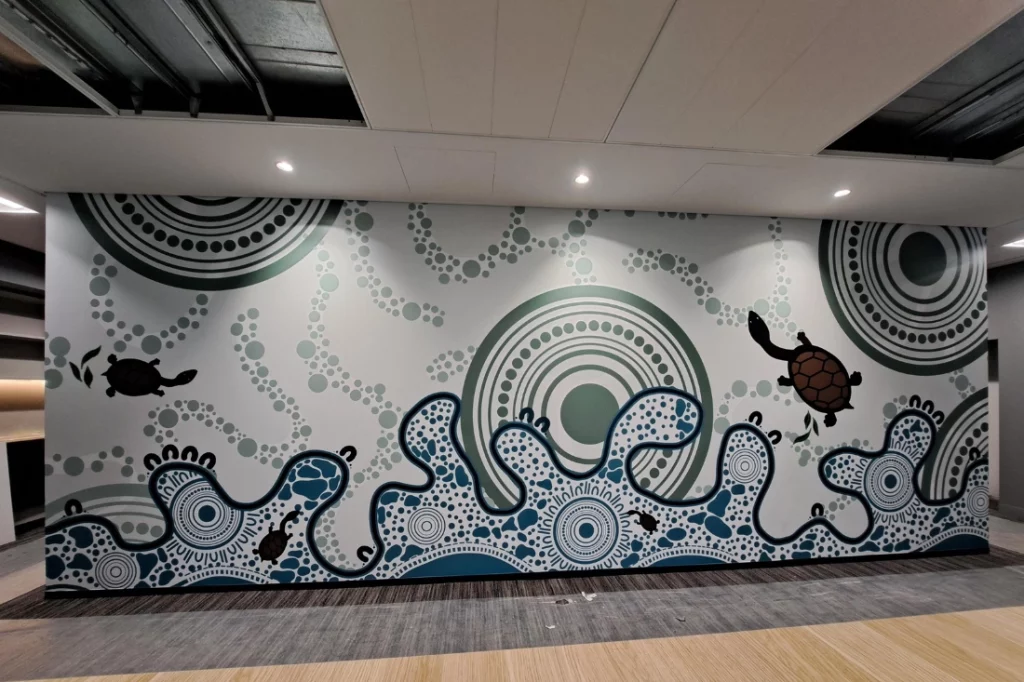 Layered Design Wall Graphic